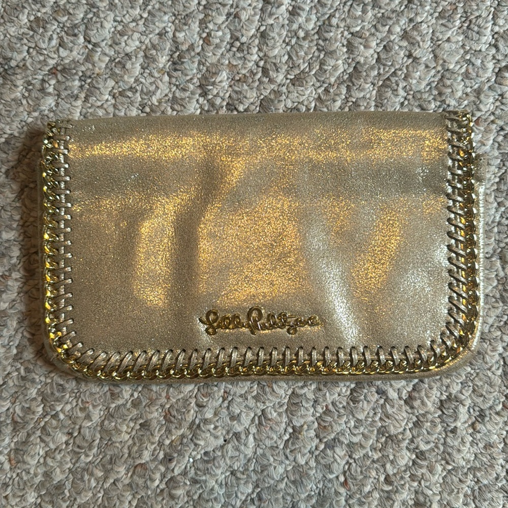 Lilly Pulitzer Gold Clutch